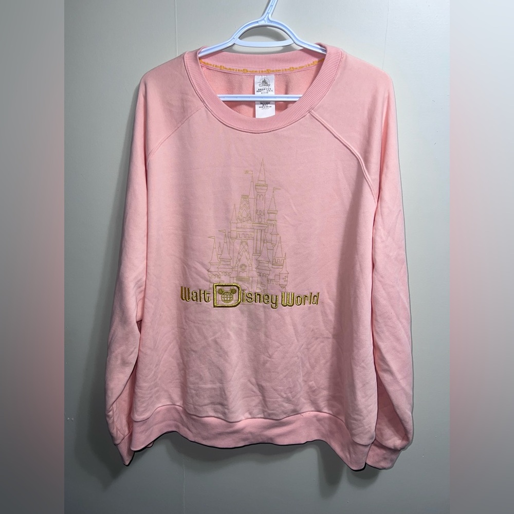Disney Pink Sweatshirt with Gold Accents